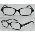 Black Hand Made Acetate Optical Rectangle Glasses Frames Fo